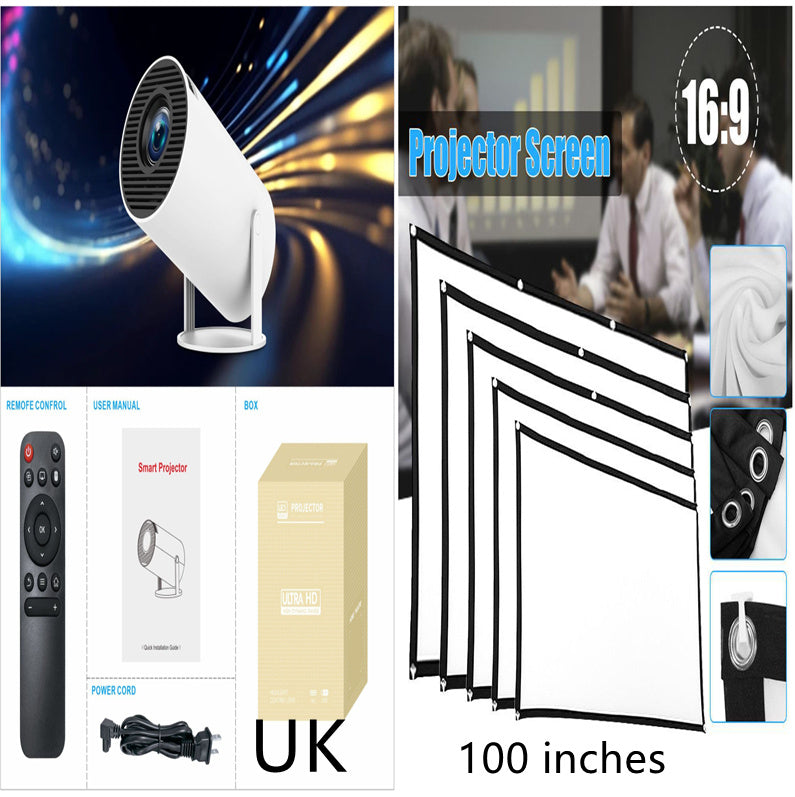 HY300 Pro Projector Home Theater Entertainment Portable Small Projector - JUCE