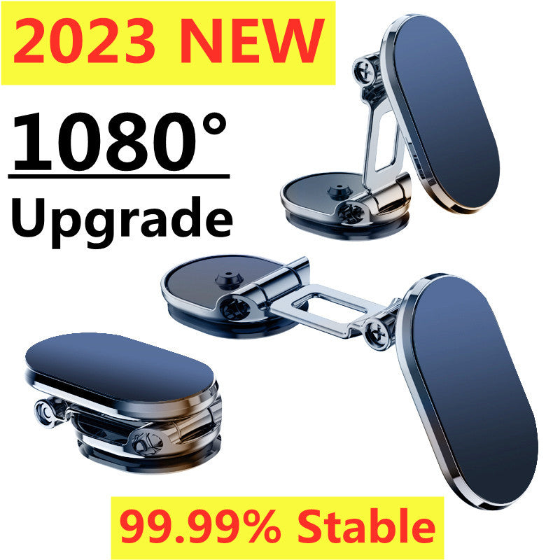 Rotate Metal Magnetic Car Phone Holder Foldable Universal Mobile Phone Stand Air Vent Magnet Mount GPS Support - JUCE