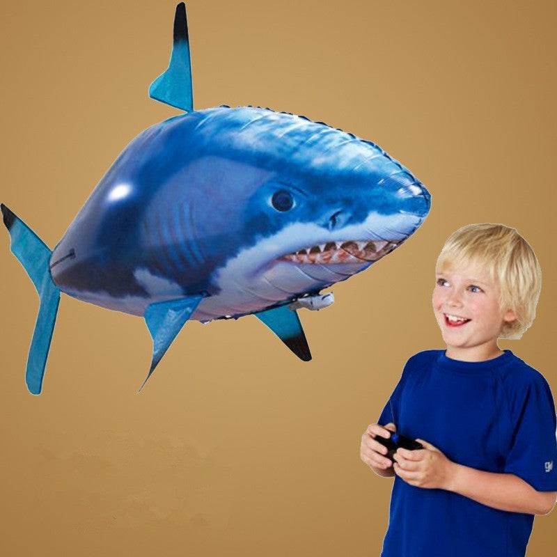 Remote Control Shark Toy Air Swimming Fish Infrared Flying RC Airplanes Balloons - JUCE