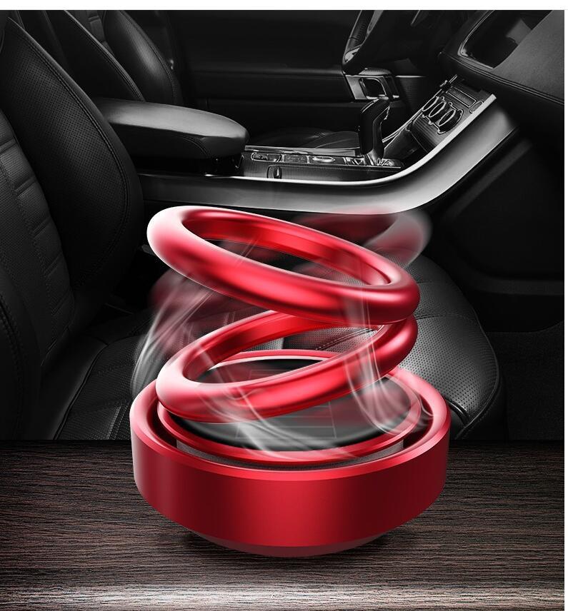 Solar Auto Rotation Car Air Freshener Perfume Seat - JUCE