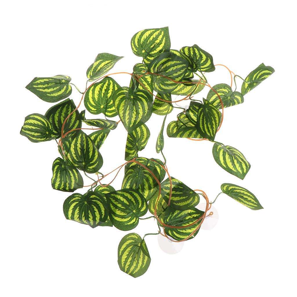Artificial Flower Rattan Ivy Vines Green Leaves Green Plants Wall Hanging Pet Decoration Hanging Leaves - JUCE