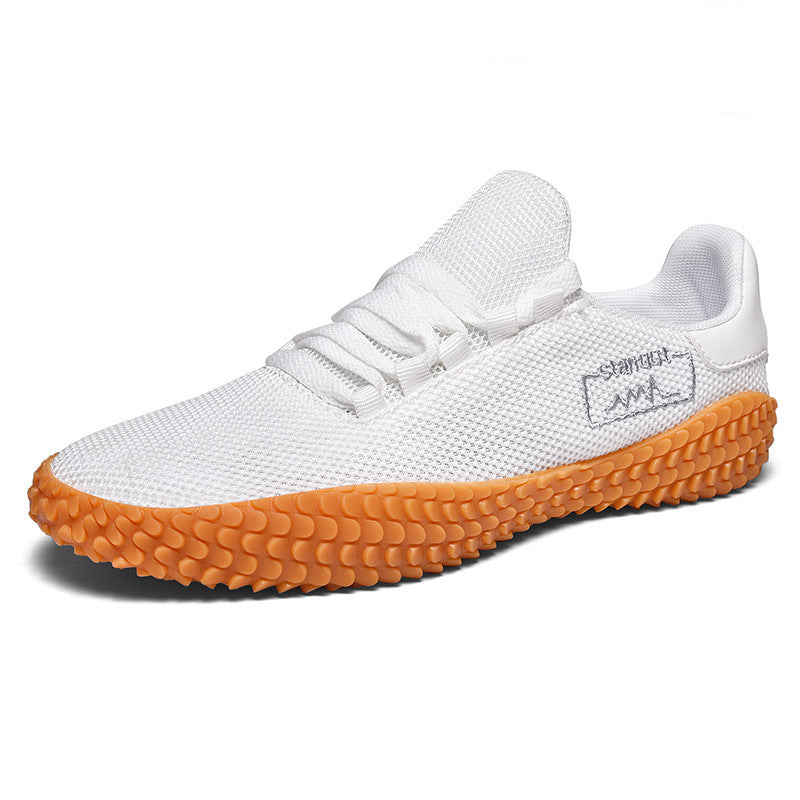 Spring and Summer Flying Woven Casual Shoes Large Men's Shoes Beathable Korean Forrest Gump Sneakers - JUCE