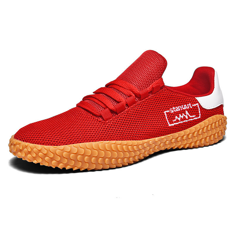 Spring and Summer Flying Woven Casual Shoes Large Men's Shoes Beathable Korean Forrest Gump Sneakers - JUCE
