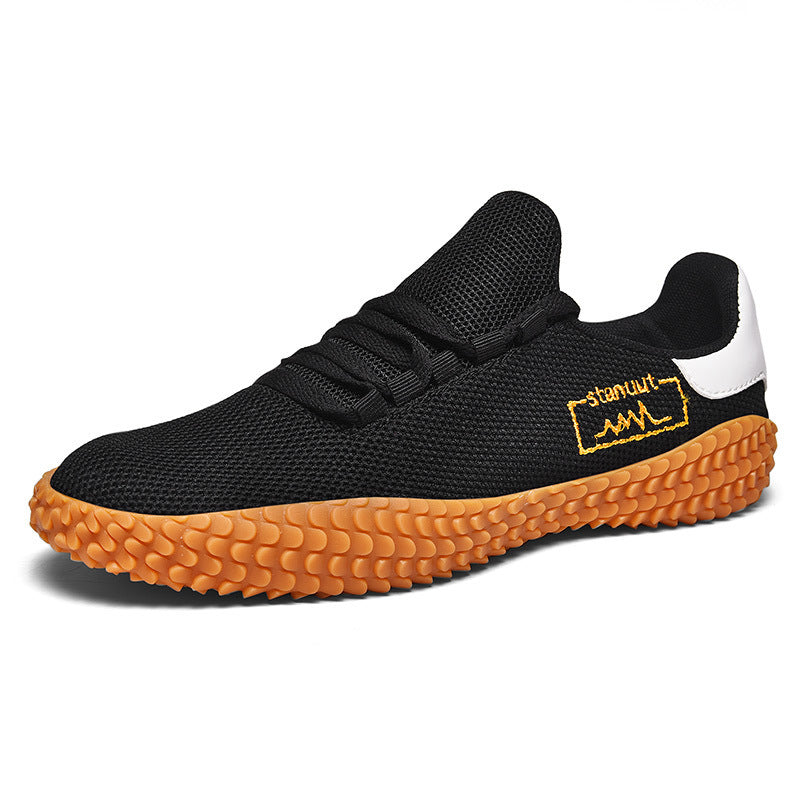 Spring and Summer Flying Woven Casual Shoes Large Men's Shoes Beathable Korean Forrest Gump Sneakers - JUCE