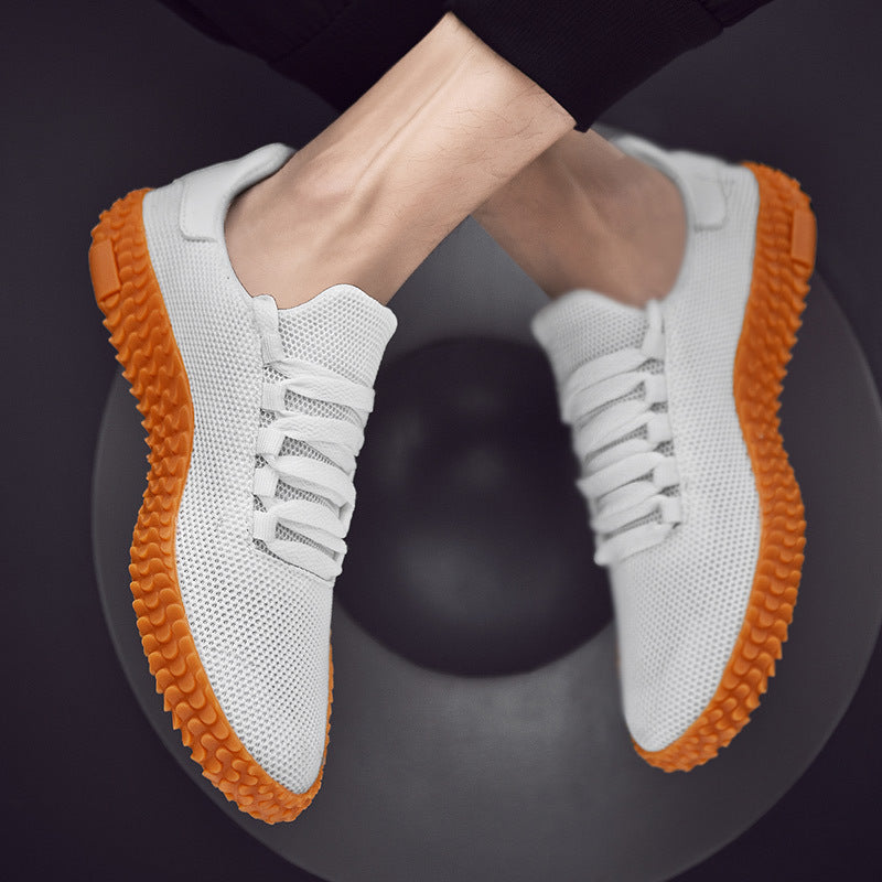 Spring and Summer Flying Woven Casual Shoes Large Men's Shoes Beathable Korean Forrest Gump Sneakers - JUCE