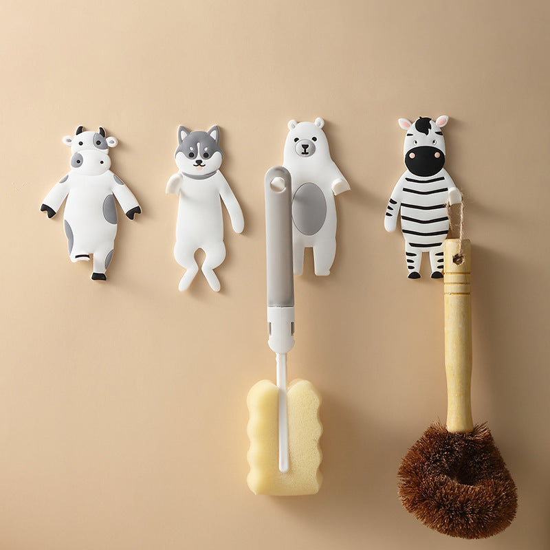 Animal Hook Bendable Reusable Strong Self Adhesive Door Wall Hangers Hooks - JUCE