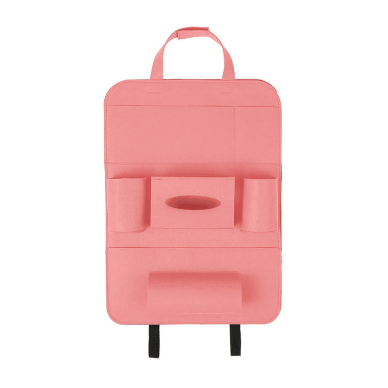Auto Car Backseat Organizer Car-Styling Holder Multi-Pocket Seat Wool Felt Storage Multifunction Vehicle Accessories Bag - JUCE