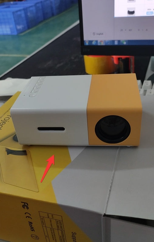 Portable Projector 3D Hd Led Home Theater Cinema HDMI-compatible Usb Audio Projector Yg300 Mini Projector - JUCE