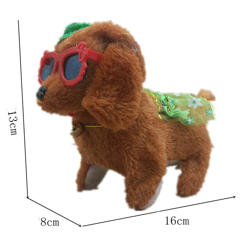 Electronic robot dog simulation teddy walking rope puppy - JUCE