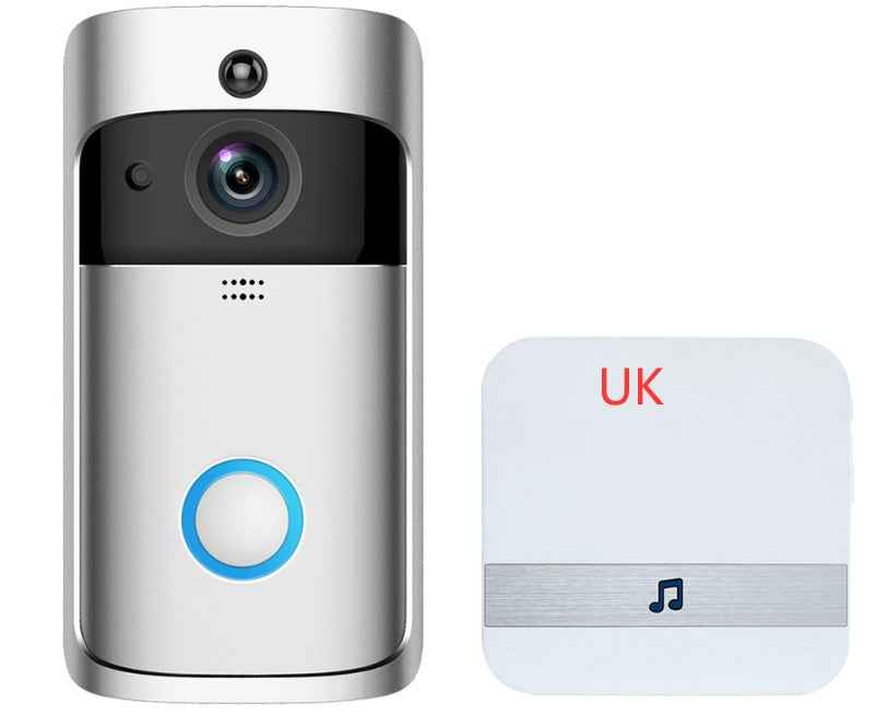 Smart Doorbell Smart Wireless WiFi Security Door Bell|Battery Video Doorbell | DIY Wireless Video Doorbell Camera I Head-To-Toe View, High Resolution Video | Easy to install (5 min) | - JUCE