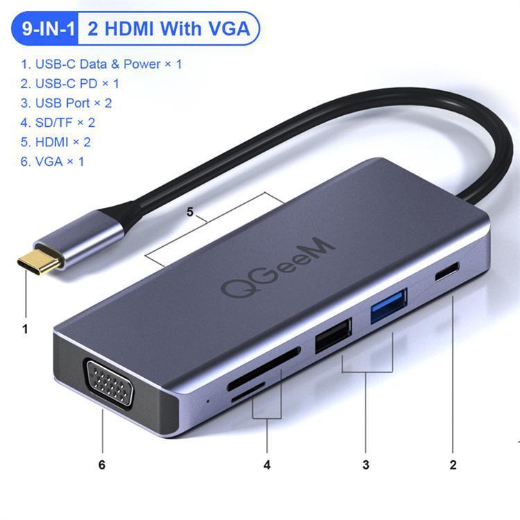 USB C multi hub docking station - JUCE