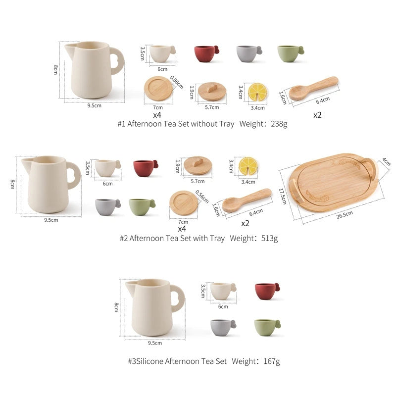 Wooden Simulation Play House Afternoon Tea Toy - JUCE
