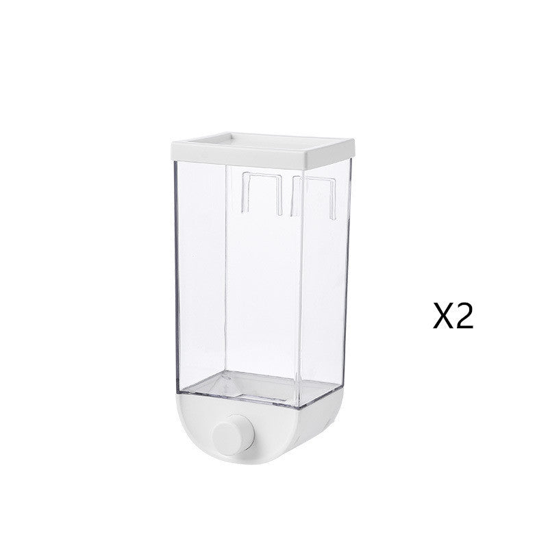 Kitchen Food Storage Easy Press Container Cereal Dispenser Wall Mounted Food Storage Box - JUCE