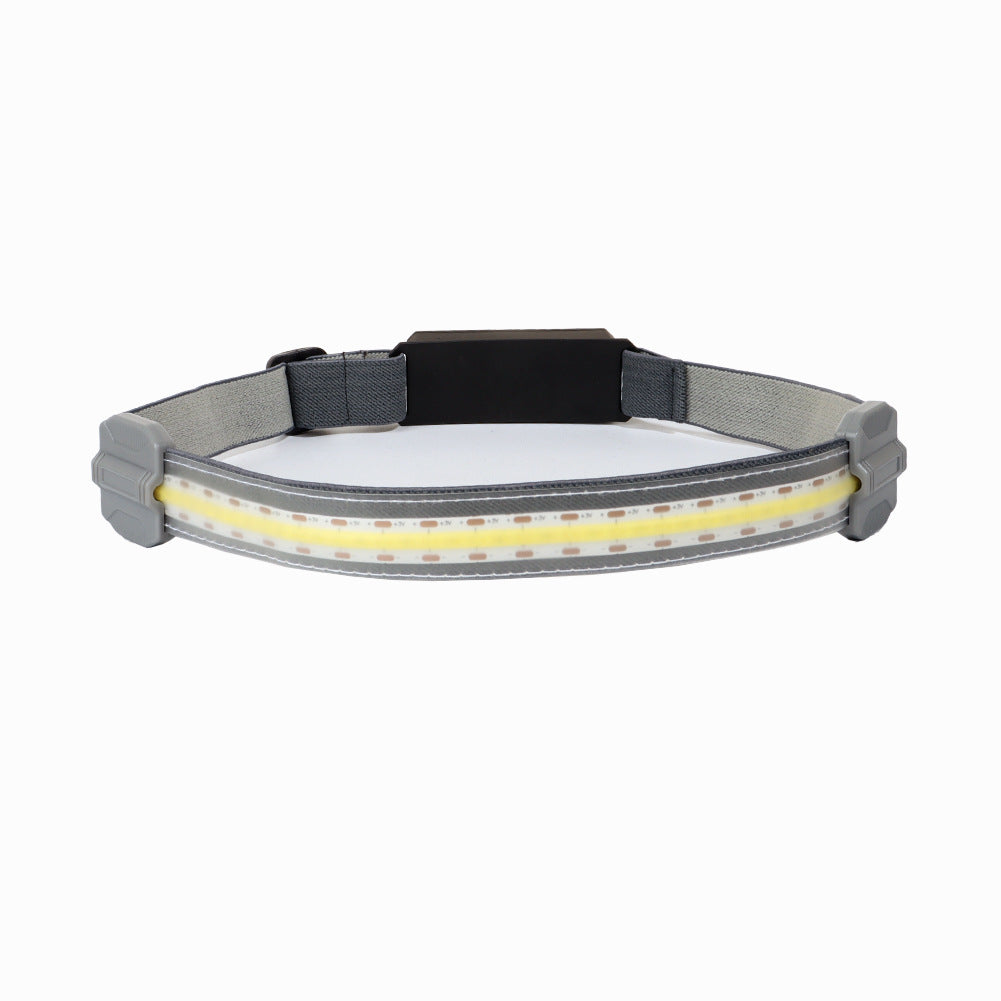 COB Headlight Red Light Warning Portable Headlight USB Rechargeable Headlight Flashlight 3 Lighting Modes Working Light - JUCE
