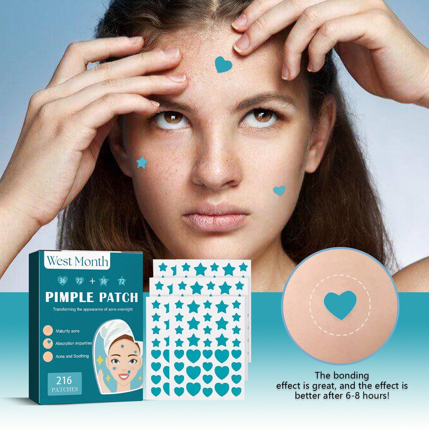 Hydrocolloid Acne Patch Cleaning Invisible And Breathable - JUCE