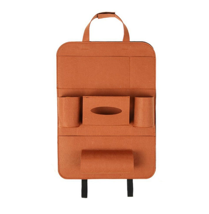 Auto Car Backseat Organizer Car-Styling Holder Multi-Pocket Seat Wool Felt Storage Multifunction Vehicle Accessories Bag - JUCE