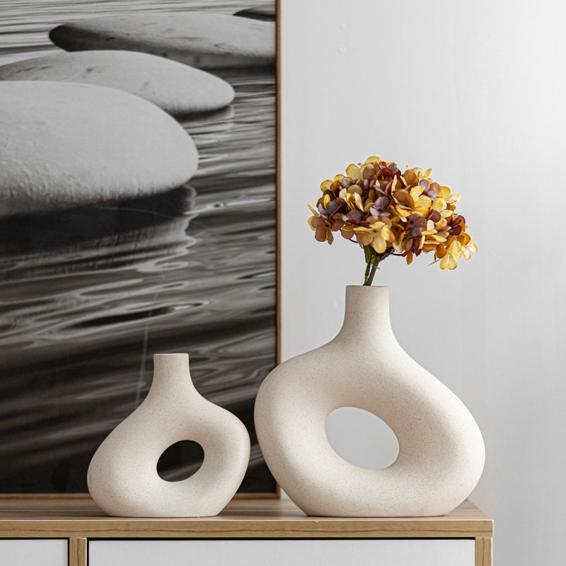 Living Room Display Cabinet Decorative Ornaments Ceramic Vases - JUCE