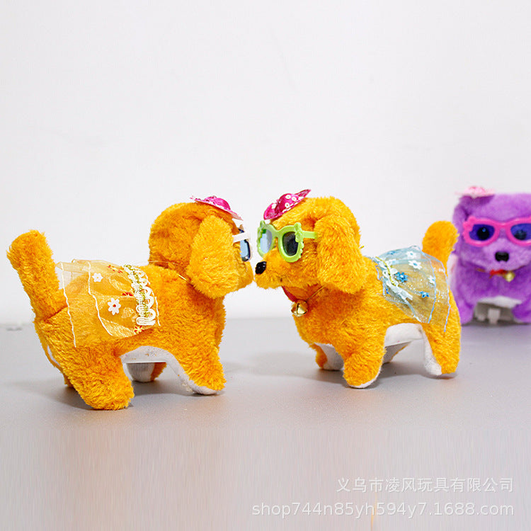 Electronic robot dog simulation teddy walking rope puppy - JUCE