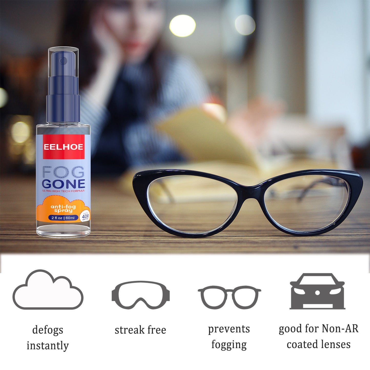 Automobile Lens Glasses Anti-fog Spray - JUCE