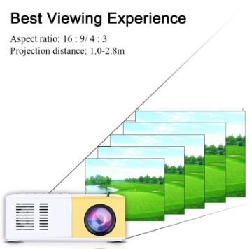 Portable Projector 3D Hd Led Home Theater Cinema HDMI-compatible Usb Audio Projector Yg300 Mini Projector - JUCE