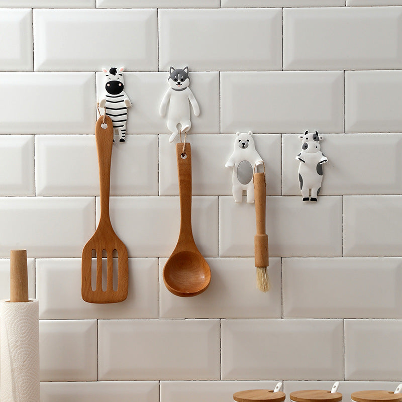 Animal Hook Bendable Reusable Strong Self Adhesive Door Wall Hangers Hooks - JUCE
