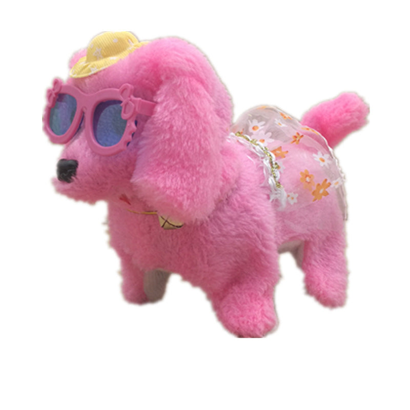 Electronic robot dog simulation teddy walking rope puppy - JUCE