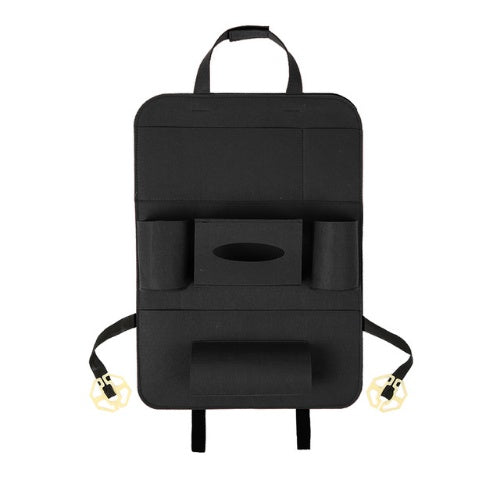 Auto Car Backseat Organizer Car-Styling Holder Multi-Pocket Seat Wool Felt Storage Multifunction Vehicle Accessories Bag - JUCE