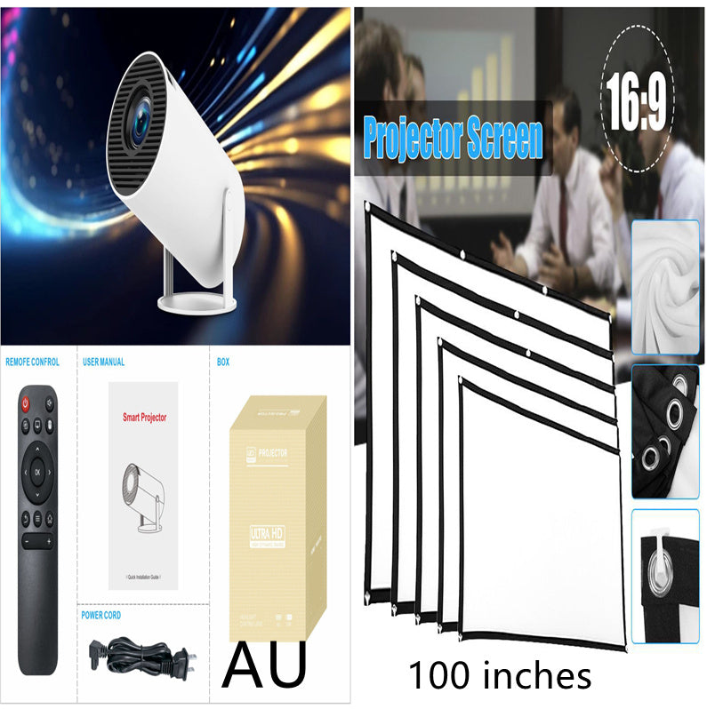 HY300 Pro Projector Home Theater Entertainment Portable Small Projector - JUCE