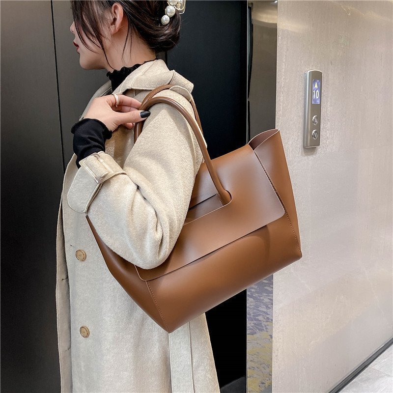 Fashion Women Shoulder Bags Large Capacity Handbags Simple Retro Tote Bags Solid Color Famous Brand High Quality Bags;{BUY THIS BAG AND GET AN 18K GOLD EARRING WORTH £30 FREE FREE FREE}