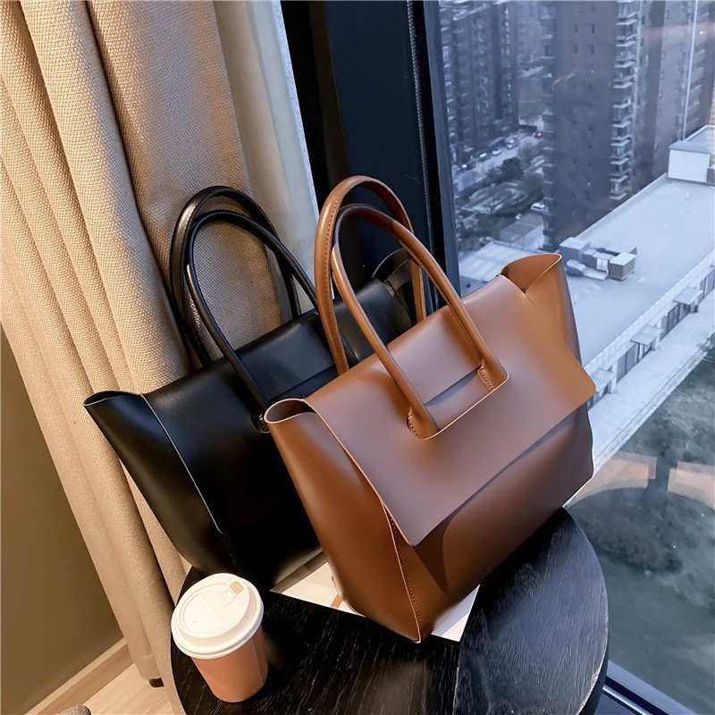 Fashion Women Shoulder Bags Large Capacity Handbags Simple Retro Tote Bags Solid Color Famous Brand High Quality Bags;{BUY THIS BAG AND GET AN 18K GOLD EARRING WORTH £30 FREE FREE FREE}