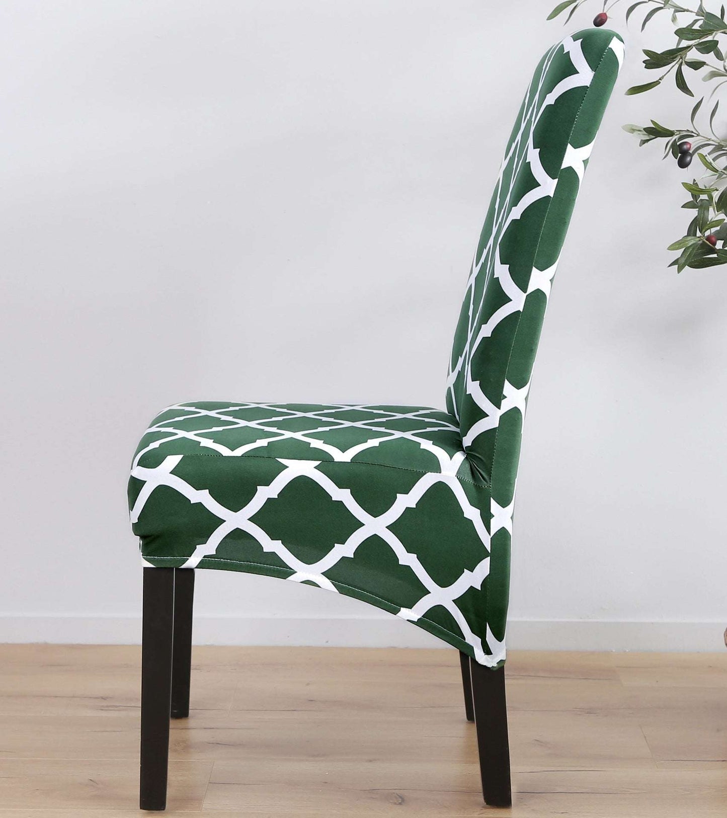Spandex Chair Covers Printed Stretch Elastic Universal Chair Cover Slipcovers Fitting Chair Protective Covers - JUCE