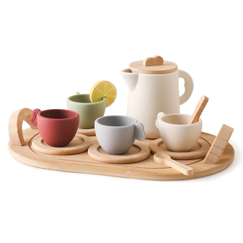 Wooden Simulation Play House Afternoon Tea Toy - JUCE