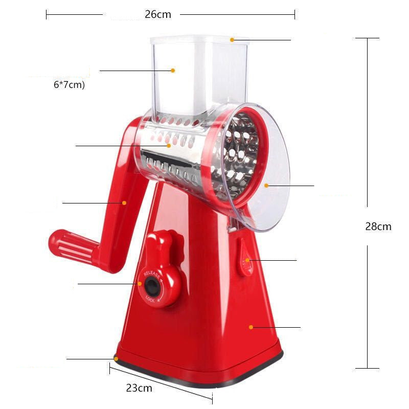 Multi-functional Vegetable Cutter Hand Drum Vegetable Cutter Slicer - JUCE