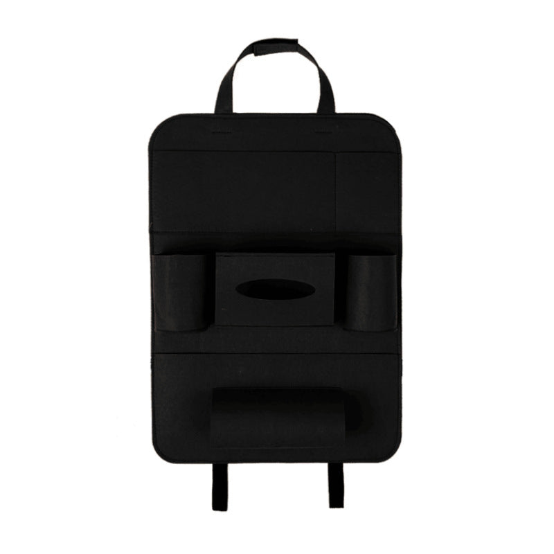 Auto Car Backseat Organizer Car-Styling Holder Multi-Pocket Seat Wool Felt Storage Multifunction Vehicle Accessories Bag - JUCE
