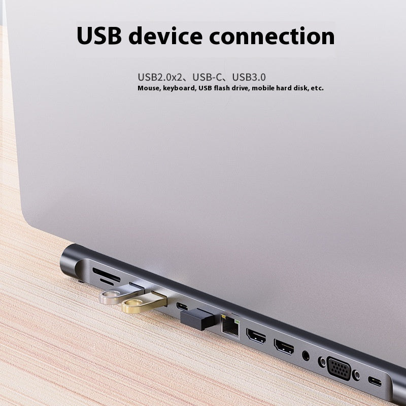 Base Type Type-c 11-in-one Docking Station - JUCE