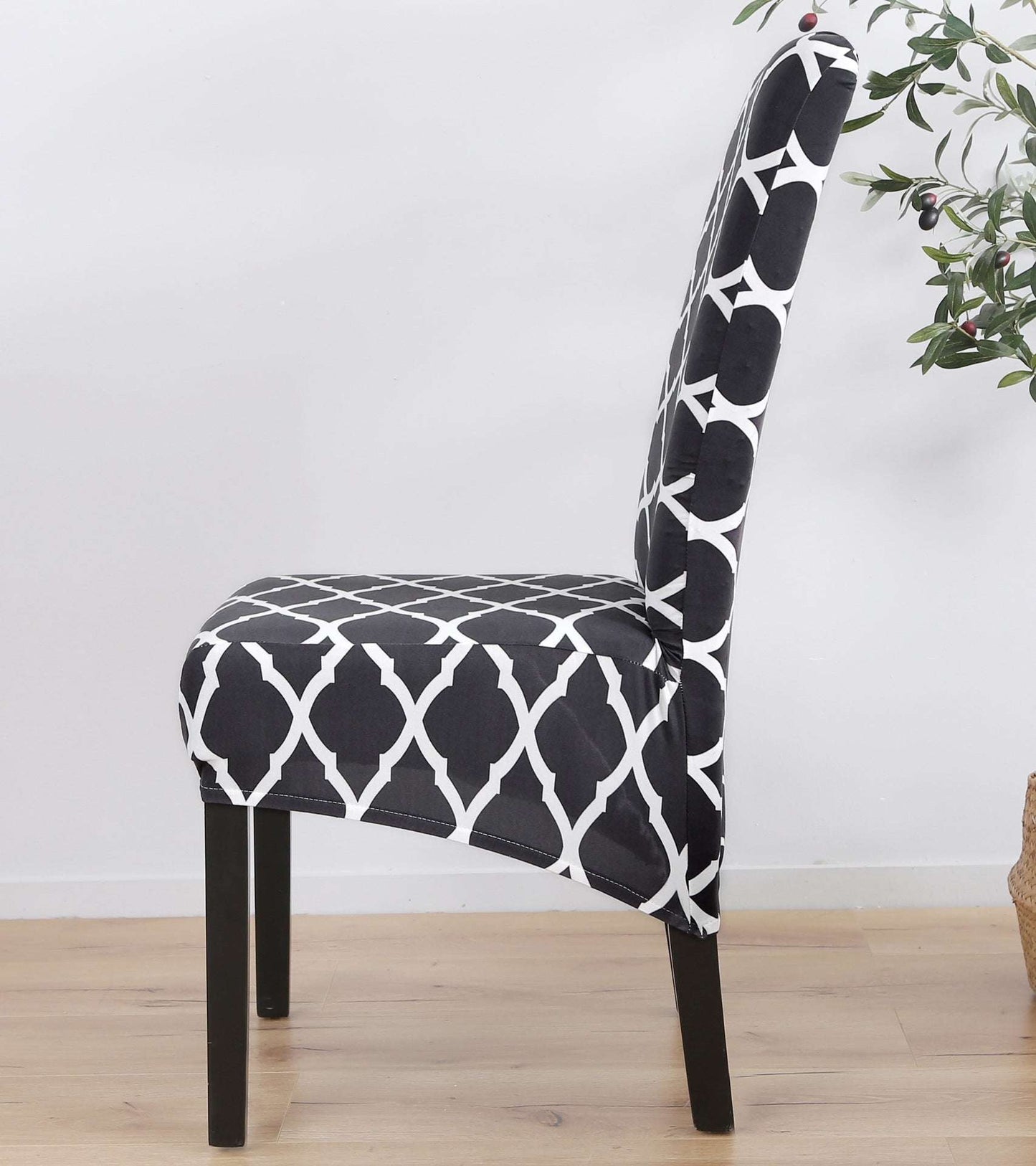 Spandex Chair Covers Printed Stretch Elastic Universal Chair Cover Slipcovers Fitting Chair Protective Covers - JUCE
