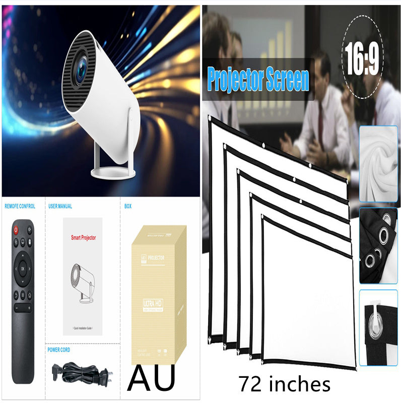 HY300 Pro Projector Home Theater Entertainment Portable Small Projector - JUCE
