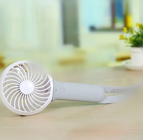 Mini usb hand fan cooling portable fan led light air conditioner cooler adjustable speed heat rechargeable battery fans 200mm - JUCE