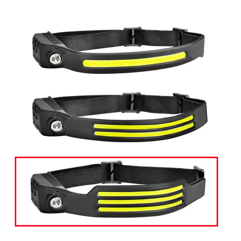 LED Induction Riding Headlamp Flashlight USB Rechargeable Waterproof Camping Headlight With All Perspectives Hunting Light - JUCE