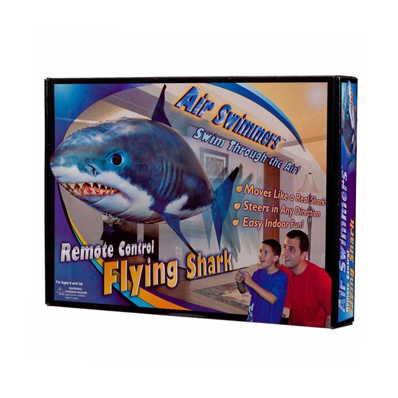 Remote Control Shark Toy Air Swimming Fish Infrared Flying RC Airplanes Balloons - JUCE