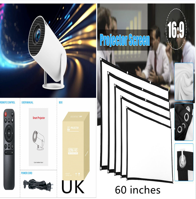 HY300 Pro Projector Home Theater Entertainment Portable Small Projector - JUCE