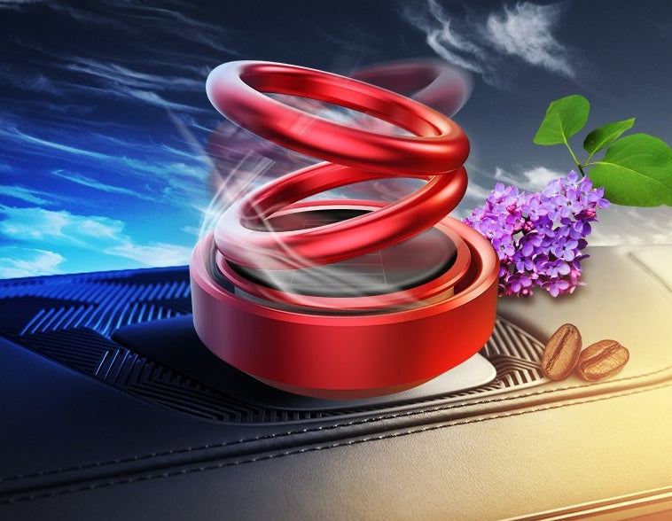 Solar Auto Rotation Car Air Freshener Perfume Seat - JUCE
