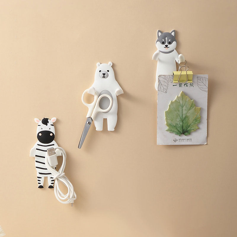 Animal Hook Bendable Reusable Strong Self Adhesive Door Wall Hangers Hooks - JUCE