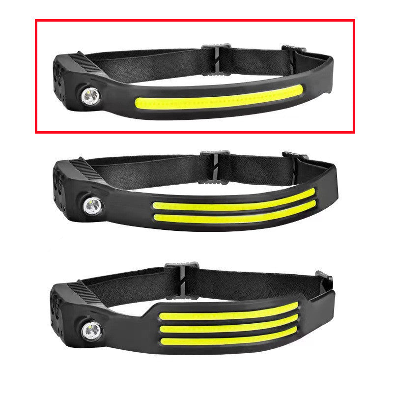 LED Induction Riding Headlamp Flashlight USB Rechargeable Waterproof Camping Headlight With All Perspectives Hunting Light - JUCE