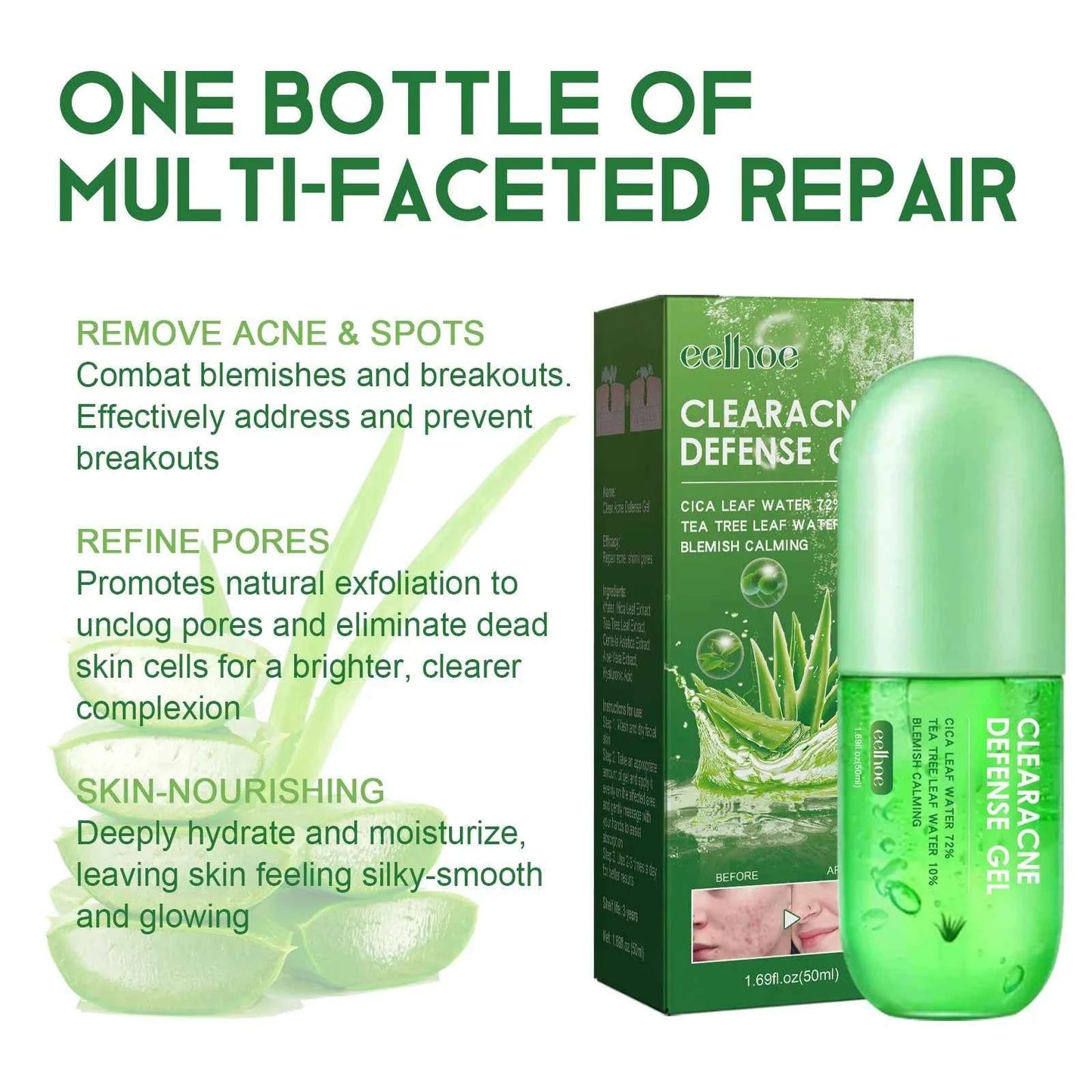 Aloe Soothing Gel for Acne Treatment - JUCE