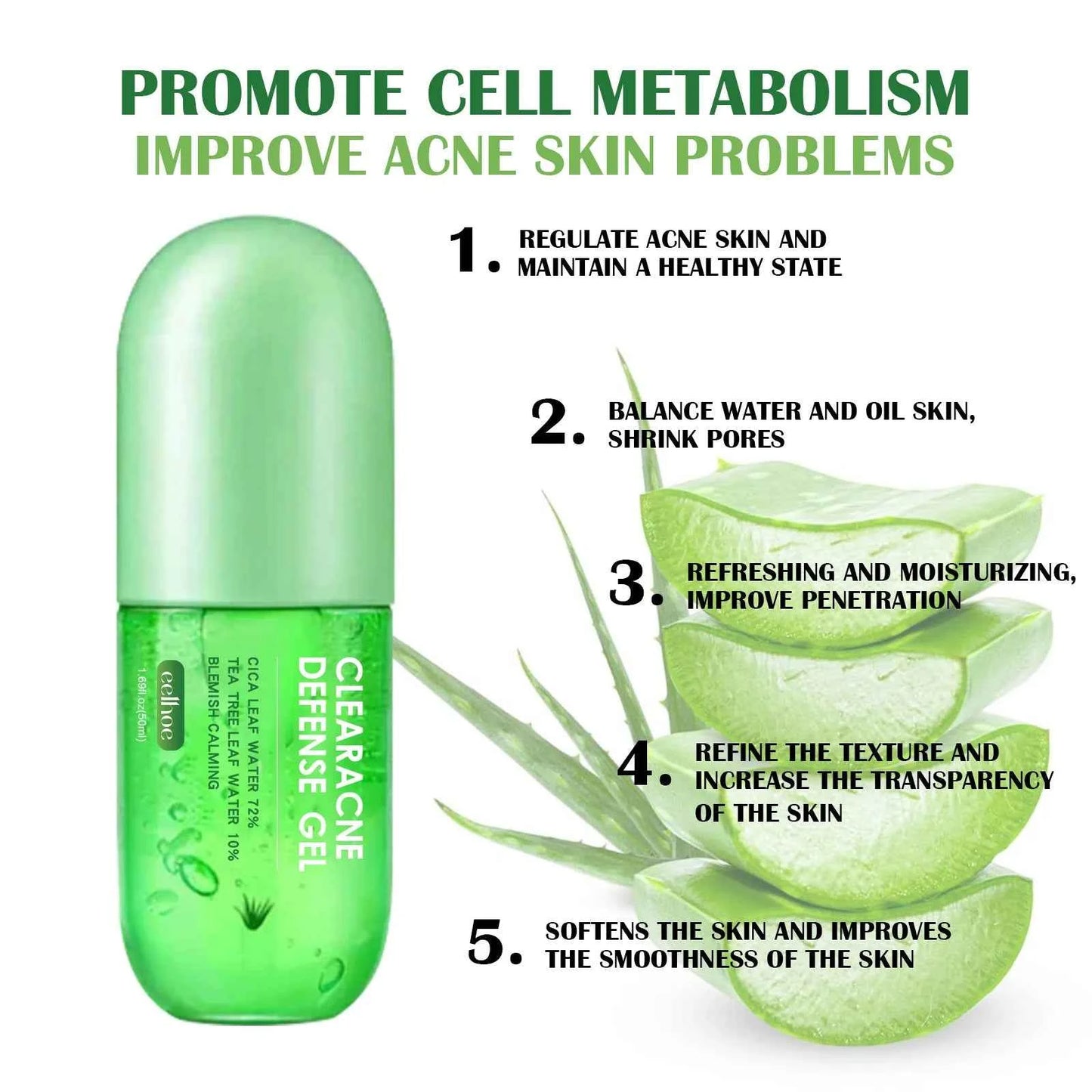 Aloe Soothing Gel for Acne Treatment - JUCE