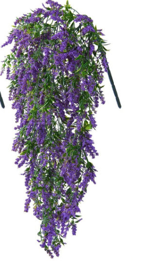Simulation Wall Hanging Fake Flower Plastic Flowers Living Room Bunch Of Decorative Plants - JUCE