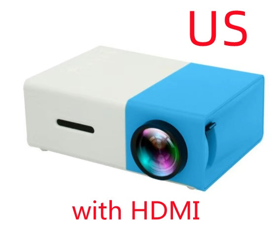 Portable Projector 3D Hd Led Home Theater Cinema HDMI-compatible Usb Audio Projector Yg300 Mini Projector - JUCE