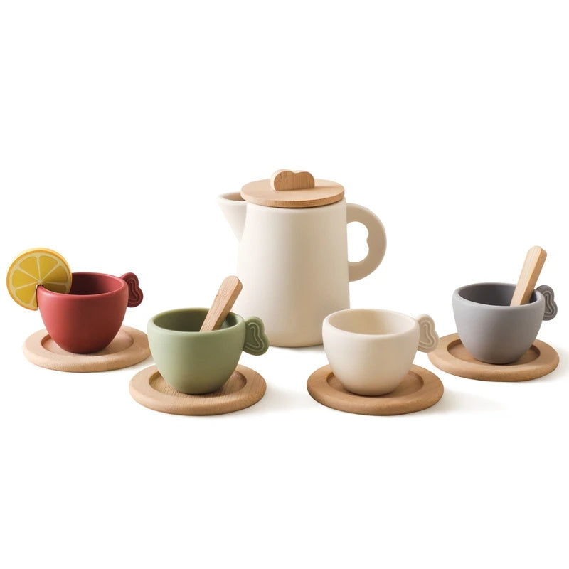 Wooden Simulation Play House Afternoon Tea Toy - JUCE
