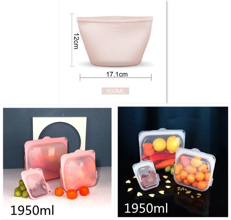 Silicone Food Storage Fresh-keeping Bag - JUCE